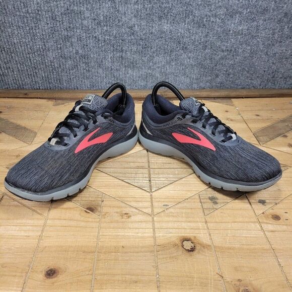 Brooks Pureflow 7 Womens Running Shoes Black Gray Red Athletic Sneakers‎ Size 9B - Picture 6 of 12